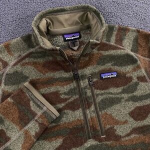 Patagonia Better Sweater Jacket Mens Medium Camo 1/4 Zip Fleece Pullover 25523
